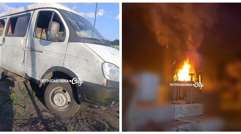Без електрики 24 села та поранена людина: дві доби ворожі БпЛА атакують Петропавлівську громаду