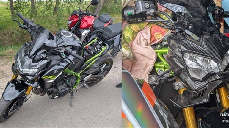 У селі на Сарненщині знайшли мотоцикл у авто — транспорт був у міжнародному розшуку