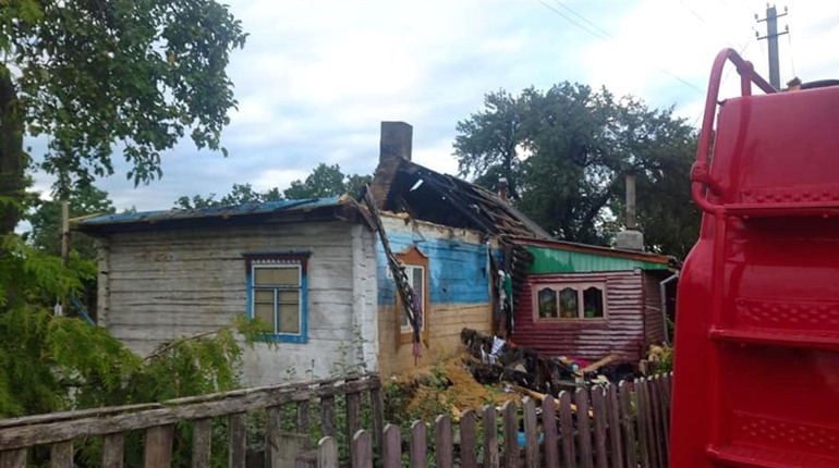 У селі Луко горів житловий будинок