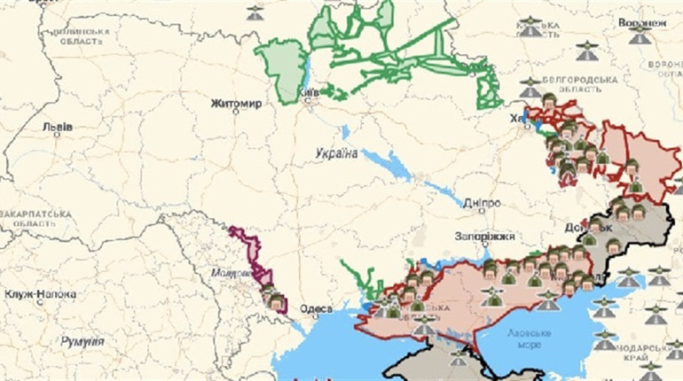 Ситуація на фронті: ТОП-5 інтерактивних карт бойових дій в Україні