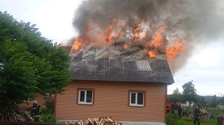 У двох селах Сарненського району горіли будинки