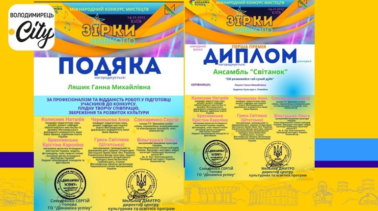 Ромейківські співачки зі "Світанку" нагороджені за участь у Міжнародному конкурсі. Про що мова?