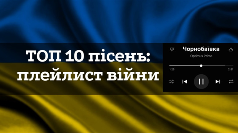 ТОП-10: які пісні в українців асоціюватимуться з великою війною