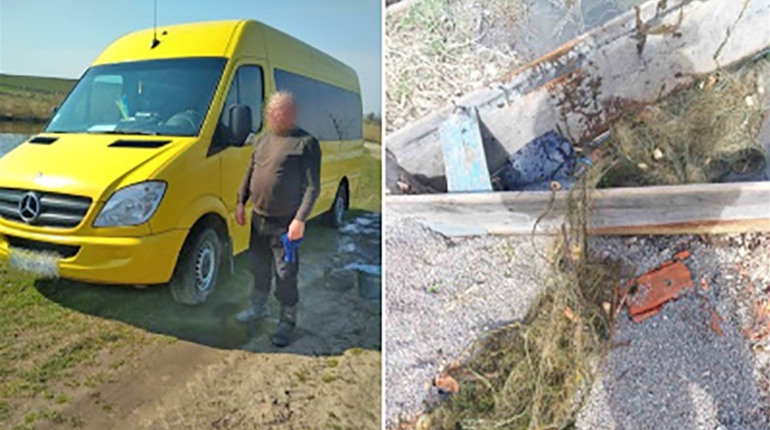 У Стиру один мив авто, інший ловив сіткою: рибоохоронці затримали порушників