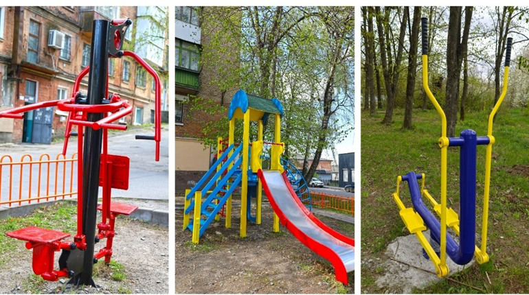 Більше безпеки і комфорту: у Жмеринці оновлюють дитячі майданчики