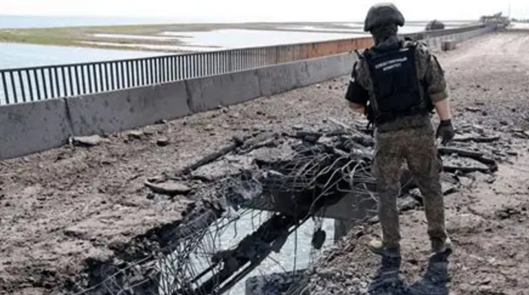 У РНБО повідомили про повне знищення Чонгарського мосту