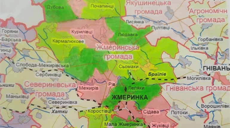 34 населені пункти і 13 громад – у складі Жмеринської ОТГ, 8 ОТГ – у Жмеринському районі