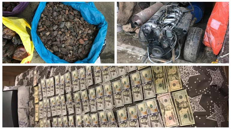 Бурштин, зброю, мотопомпу та готівку вилучили під час обшуків на Володимиреччині