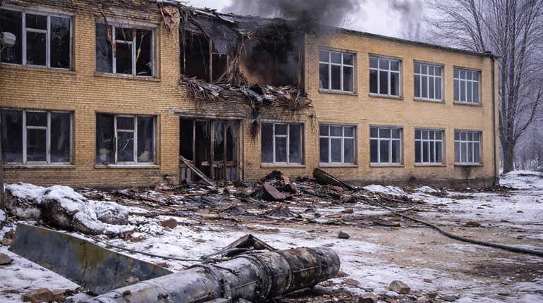 Росіяни атакували школу в Семенівці: будівлю пошкоджено, постраждалих немає