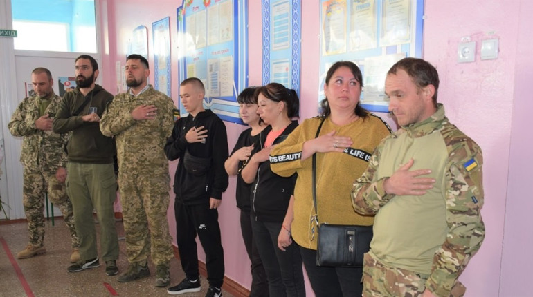 У Біляївській громаді відкрили меморіальну дошку ще одному загиблому захиснику України