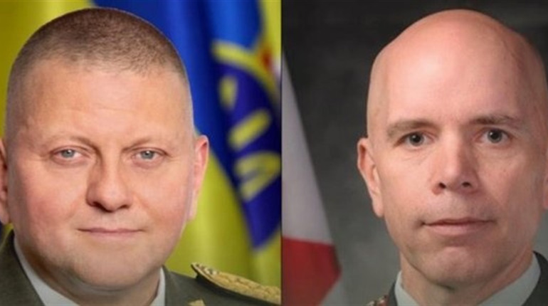 Залужний у розмові із канадським генералом акцентував увагу на обстрілах Нікополя і Марганця