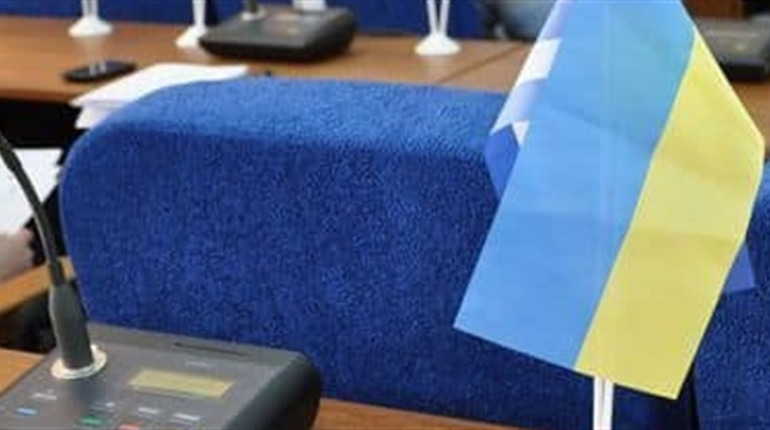 Політична партія «Блок Володимира Сальдо» звітує у Херсоні 28 грудня 2021 року