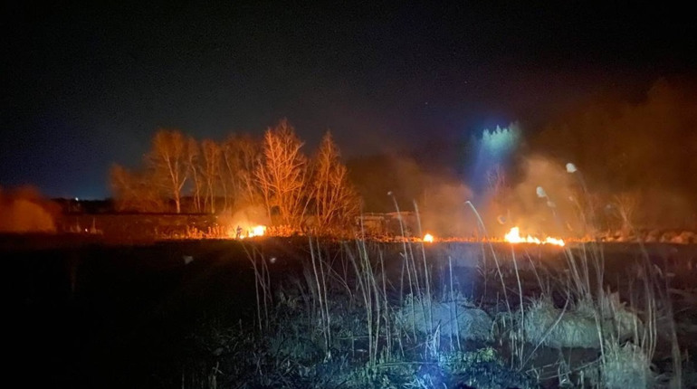 Поблизу Городка горіла суха трава. За добу в області зафіксували 10 пожеж