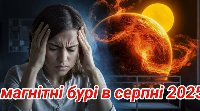 Магнітні бурі у серпні 2025: бережіть здоров'я та життя