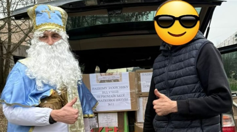 Бійці з херсонського напрямку подякували первомайським освітянам та учням за допомогу