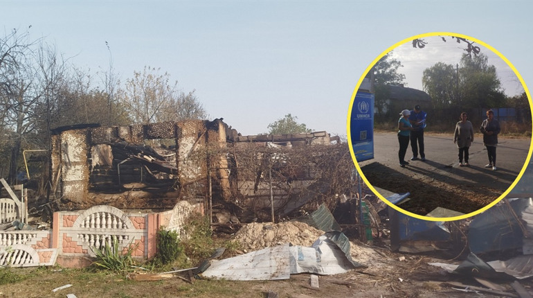 Постраждалим родинам із села Перемога привезли допомогу після атаки рф