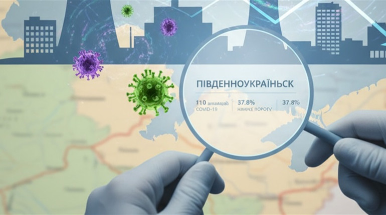 Яка ситуація із захворюваністю на COVID-19 та грип в Південноукраїнську?