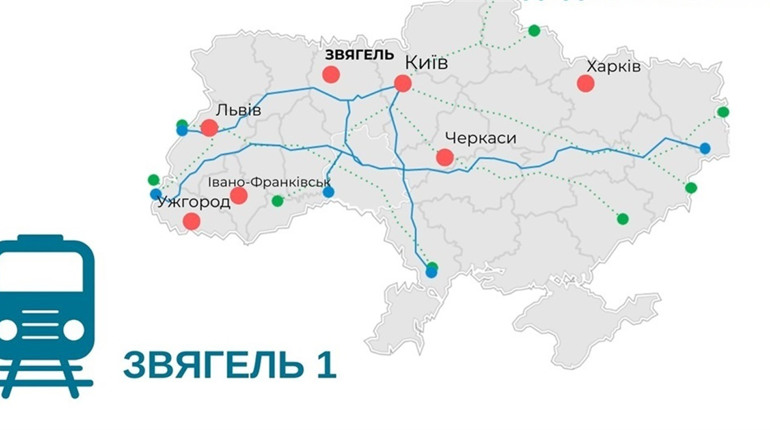 З якими містами Звягель має залізничне сполучення згідно з оновленим розкладом "Укрзалізниці"