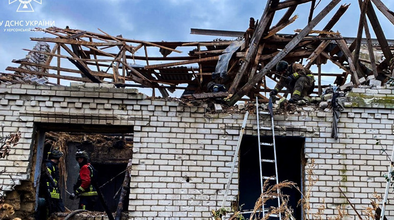 13 жовтня російські окупанти 117 разів обстріляли Херсонщину: 1 людина загинула, 5 — поранені
