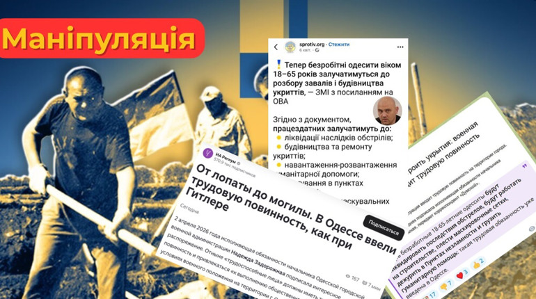 Фейк тижня: чи правда, що в Одесі запровадили "трудову повинність" для тих, хто не воює