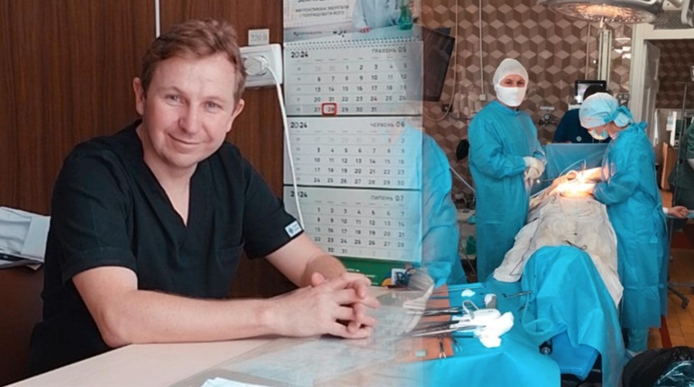 «Почали оперувати онкологічні захворювання»: хірург з Херсонщини розповів про роботу у Звягелі