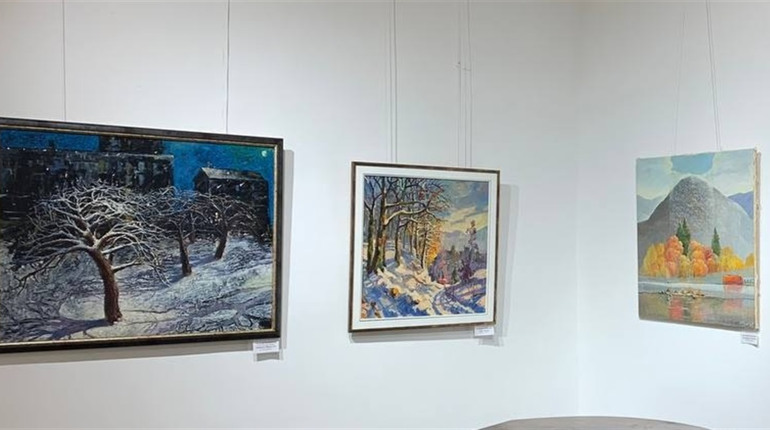 У музеї «Дрогобиччина» відкрилась виставка картин родини Ніколаєвських. Фото