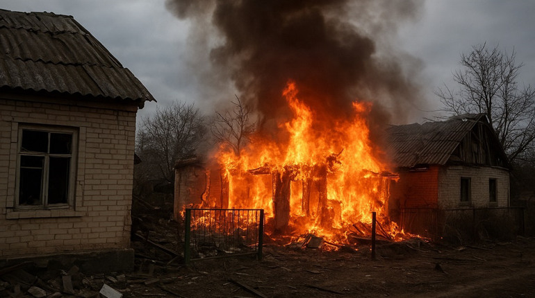 На Чернігівщині армія рф за добу 13 разів обстріляла прикордоння: пошкоджені будинки, сталися пожежі