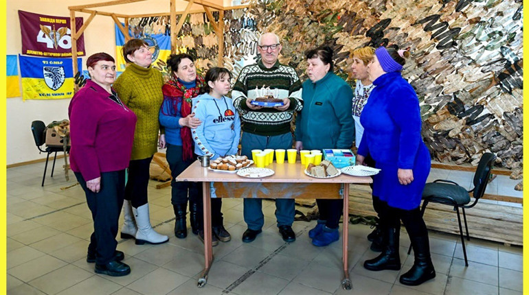 Тисячна маскувальна сітка від волонтерів Шубівки, Ліщинки й Тернівки