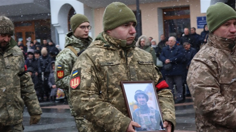 У Дрогобичі відбулась загальноміська панахида: провели в останню путь Героя Юрія Кузика