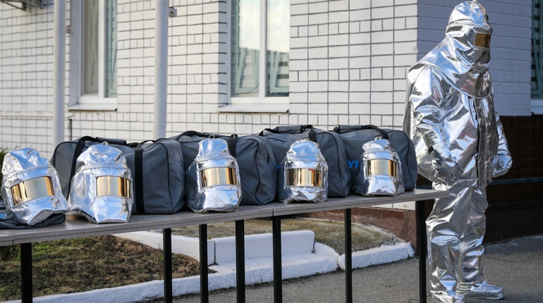 Рятувальники ХАЕС отримали термозахисні костюми від МАГАТЕ (відео)