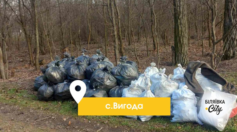 У селі Вигода троє людей власноруч за вихідні вичистили від сміття 1,5 км залізничної лісосмуги