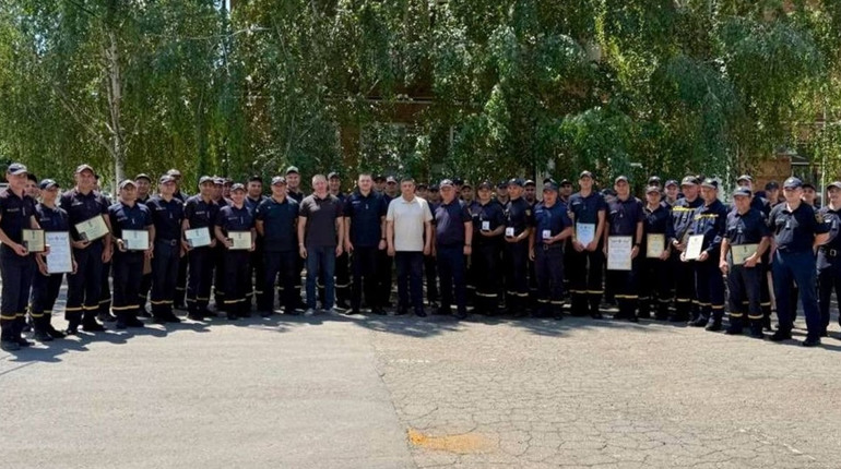 В Ізмаїлі відзначили рятувальників пожежно-рятувальної частини