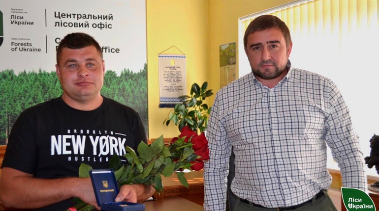 Лісівник з Черкащини отримав відзнаку РНБО України