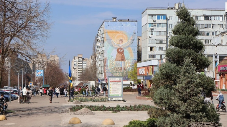 У Південноукраїнську хочуть відновити мурал «Берегиня»: шукають фінансування