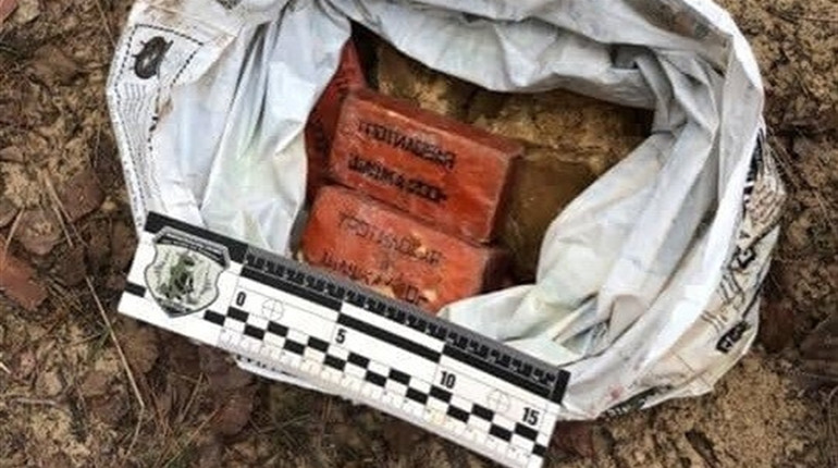 На Олешківському полігоні знайшли схрон із тротилом