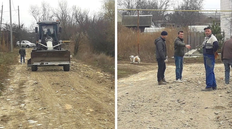 Ініціатива: у Мирному жителі однієї вулиці самі будують дорогу: не асфальт, але з твердим покриттям