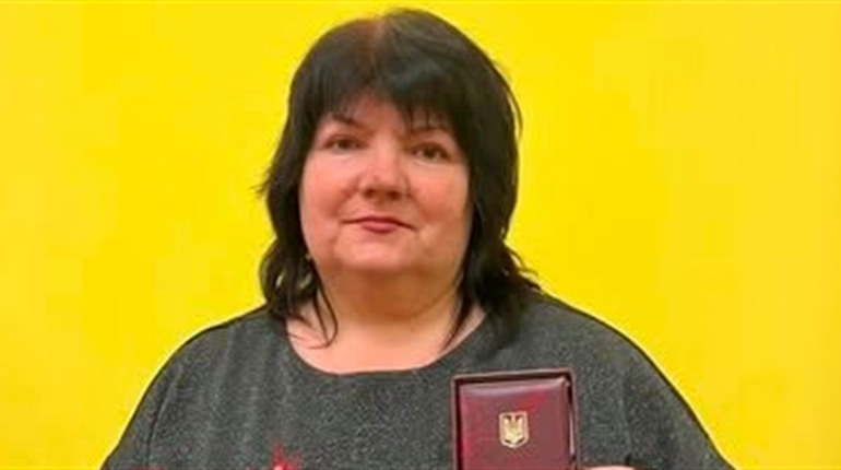 Вчителька математики школи-ліцею Жанна Передрій удостоєна нагрудного знака «Василь Сухомлинський»