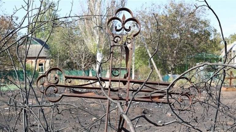 Старе Подолянське кладовище Гуляйполя згоріло внаслідок російських обстрілів