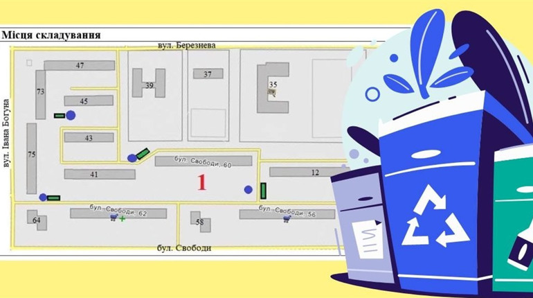 Де у Жовтих Водах складати великогабаритне сміття: оновлені схеми від КП «Чисте місто»