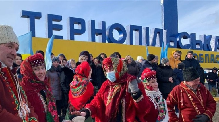 У День Соборності України на Чортківщині вперше відбулася зустріч трьох областей