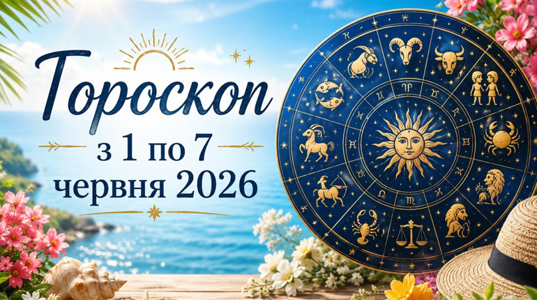 Гороскоп на тиждень з 1 по 7 червня 2026 року для всіх знаків зодіаку