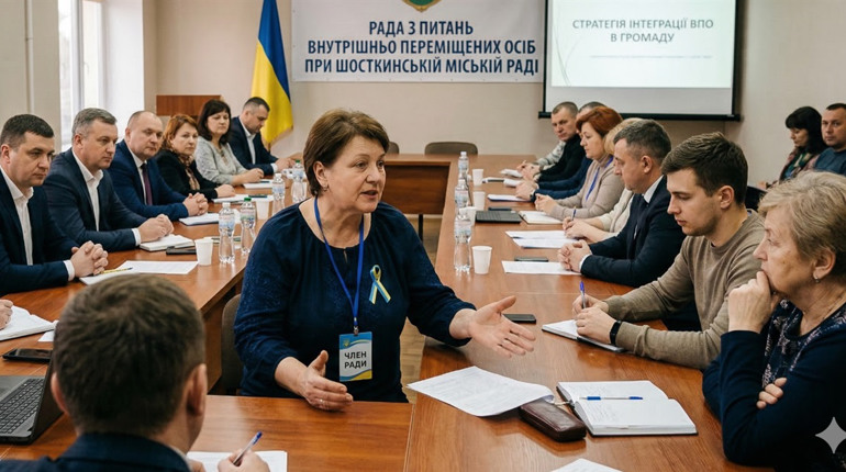 У Шостці оголошено набір до нового складу Ради з питань ВПО: як долучитися