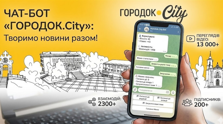 Як чат-бот «Городок.City» допомагає редакції та читачам краще чути одне одного
