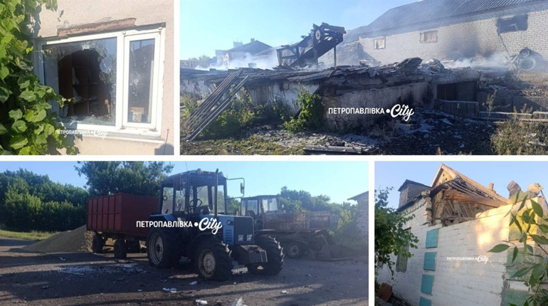 Ворожі дрони атакували громади Синельниківщини: пошкоджено житлові будинки та агропідприємства