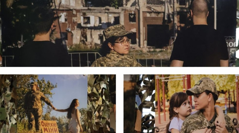 За кожною світлиною – доля: у Південноукраїнську відкрили фотовиставку про жінок на війні