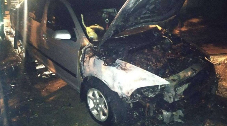 Ночью горел автомобиль «SKODA»