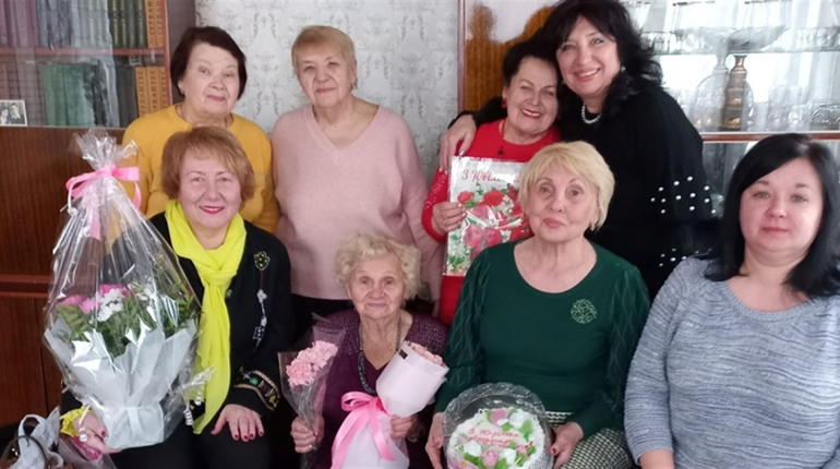 Довгожительку громади вітали з ювілеєм