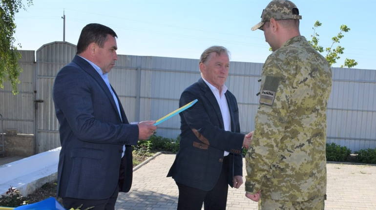 У День прикордонника Біляївська міська рада приїхала до загону, щоб привітати військовослужбовців
