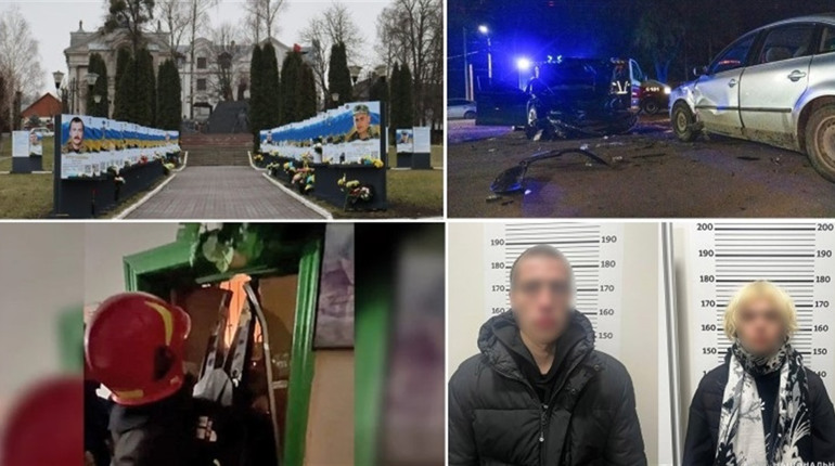 У сусідів: відкрили Алею Слави, потрійна ДТП, наркозаробіток, визволення дитини з ліфту