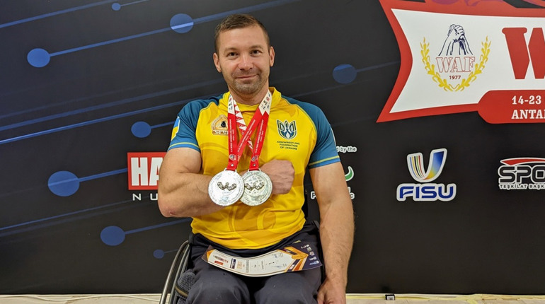 Уманщина вітає Володимира Дорошенка - призера чемпіонату світу з пара армрестлінгу